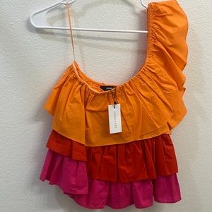 Sugar + L!ps one shoulder top
